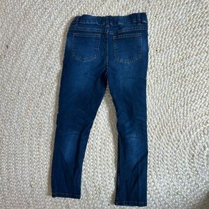 Dip 7 dark wash denim jeans pants adjustable girls straight 
Some signs of wear